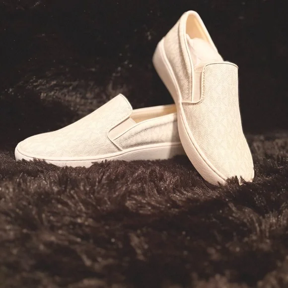 Michael Kors Cream Slip-On Sneakers - Picture 1 of 1